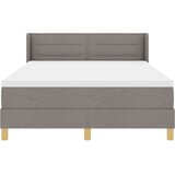 vidaXL Postelja z vzmetnico z vzmetnico Taupe 140 x 190 cm blago, (5000128419) | Shoptok.si