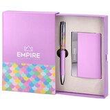 Empire Poklon set Hemijska olovka i držač za kartice, Ljubičasti Cene