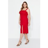 Trendyol curve Plus Size Dress - Red - Bodycon | Shoptok.si