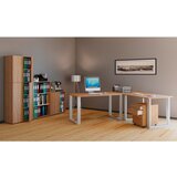 MID.YOU Kotna Pisalna Miza Lona, Hrast | Shoptok.si