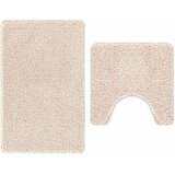  Set prostirki za kupatilo s protukliznom podlogom 2 pcs Krema | Eponuda.com