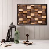 Wallity Drvena uokvirena slika, Light and Dark XL | shoptok.hr