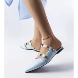Gemre Blue flip-flops with studs Ruckman | Shoptok.si