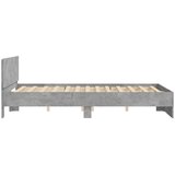  Okvir kreveta s uzglavljem boja betona 140x200 cm | Eponuda.com