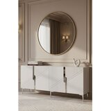 Hanah home komoda Evva 150, 125 cm, bela / srebrna | Eponuda.com