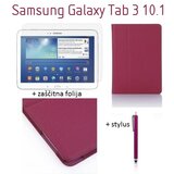  Ovitek / etui / zaščita za Samsung Galaxy Tab 3 10.1 - roza (+ zaščitna folija in pisalo) Cene