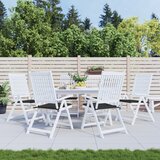  Jastuci za vrtne stolice 6 kom crni 50x50x4 cm tkanina Oxford | shoptok.hr