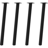  Noge za konzolni stol 4 kom Crne 72 cm Čelične | shoptok.hr