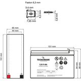Tecnoware baterija/akumulator 12V 9Ah | Shoptok.si