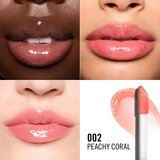 Rimmel London Oh My Gloss! Lip Oil olje za ustnice z vlažilnim učinkom odtenek 002 Peachy Coral 4.5 ml | Shoptok.si