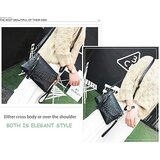 Venisymlis Črna Mehka Usnjena Torbica Za Čez Ramo - Elegantna Večerna Sklopka - Majhna Ženska Torbica Z Resicami, (22069974) | Shoptok.si