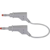 Stäubli Varnostni merilni kabel (lamelni vtič 4 mm - lamelni vtič 4 mm) 1 m sive barve MultiContact XZG425/SIL, (20422572) Cene