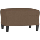 vidaXL 4-dijelni set sofa s jastucima smeđi od tkanine - Smeđa s jastucima i tabureom | shoptok.hr