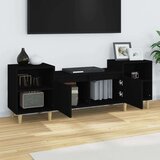TV omarica črna 160x35x55 cm inženirski les, (20730679) | Shoptok.si