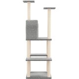  Penjalica za mačke sa stupovima za grebanje svjetlosiva 144,5cm | shoptok.hr