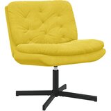  Stolac za opuštanje s rotacijom Žuta 63 x 75 x 76 cm Baršun | shoptok.hr