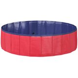  Sklopiva bazen za pse Crvena i plava 120 x 120 x 30 cm PVC - Crvena 120 x 30 cm | shoptok.hr