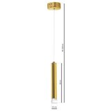  LED luster na sajli GOLDIE LED/5W/230V zlatni | Eponuda.com