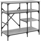  Pekarski stalak siva boja hrasta 90x40x84 cm od drva i metala | Eponuda.ba