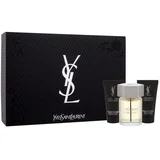 Yves Saint Laurent L'Homme set: EDT 100 ml + balzam po britju 50 ml + gel za prhanje 50 ml za moške