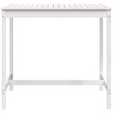  Vrtni stol bijeli 121x82,5x110 cm od masivne borovine | shoptok.hr