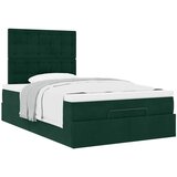  Okvir za krevet s madracima tamnozeleni 120x190 cm baršunasti | shoptok.hr