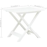 The Living Store Sklopivi vrtni stol bijeli 79 x 72 x 70 cm plastični | shoptok.hr