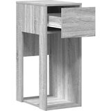 vidaXL Računalniški stolp s predalom siva sonoma 30x44x74 cm | Shoptok.si