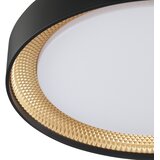 Brilliant LED prigušiva plafonska lampa WALDO LED/24W/230V crna/zlatna + daljinski upravljač | Eponuda.com