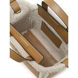 Karl Lagerfeld Vrečasta torba karamel / volneno bela | Shoptok.si