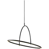 749546 - led prigušiva luster na sajli tilt LED/40W/230V, prečnik 60 cm, crna