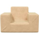  Otroški kavč krem mehak pliš, (20697772) | Shoptok.si