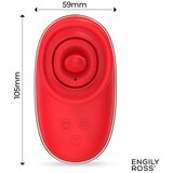 ENGILY ROSS Lizer Vacuum Pump Licking Stimulator with Vibrations Red | Shoptok.si