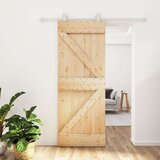  Klizna vrata s priborom za montažu 80 x 210 cm masivna borovina | shoptok.hr