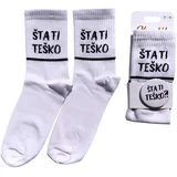 Ženske čarape Šta ti tesko, Bele