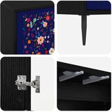  Kreveta MAINZ Crni hrast 69 x 33 x 76 cm Konstruirano drvo | shoptok.hr