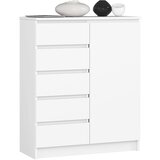 AKORD KOMODA K80 1D 5SZ PK BELE, (21702892) Cene
