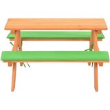  Dječji stol za piknik s klupama od masivne jelovine 89x79x50 cm | Eponuda.ba