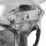  Lubanja bika Srebrno 34 x 13 x 53 cm Aluminij | shoptok.hr