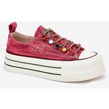 GOE Women's Platform Sneakers Red | shoptok.hr