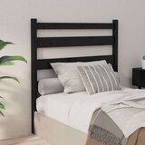  Uzglavlje za krevet crno 81 x 4 x 100 cm od masivne borovine Cijene