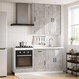  Kuhinjska jedinica LUCCA 5 pcs Betonska siva Konstruirano drvo | shoptok.hr