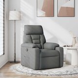 vidaXL Naslanjač iz temno sivega blaga | Shoptok.si