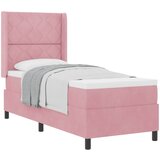  Krevet s opruga kutije Ružičasta 80 x 200 cm Baršun | shoptok.hr