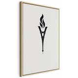  Slika - Torch Shaped Like an Inverted Eiffel Tower 80x120 U prirodnom drvenom okviru | shoptok.hr