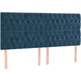  S oprugama i madracem tamnoplavi 200x200 cm baršunasti | shoptok.hr