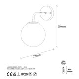 Opviq lights Bijela/u brončanoj boji zidna lampa ø 15 cm Viran – | shoptok.hr