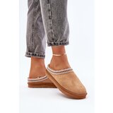 Kesi Comfortable home footwear slippers with embroidery women's inblu FX000021 camel | shoptok.hr
