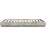  Okvir kreveta s LED svjetlima siva boja betona 150 x 200 cm | shoptok.hr