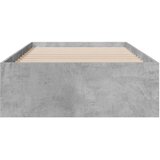  Okvir kreveta s ladicama siva boja betona 75x190 cm drveni | shoptok.hr